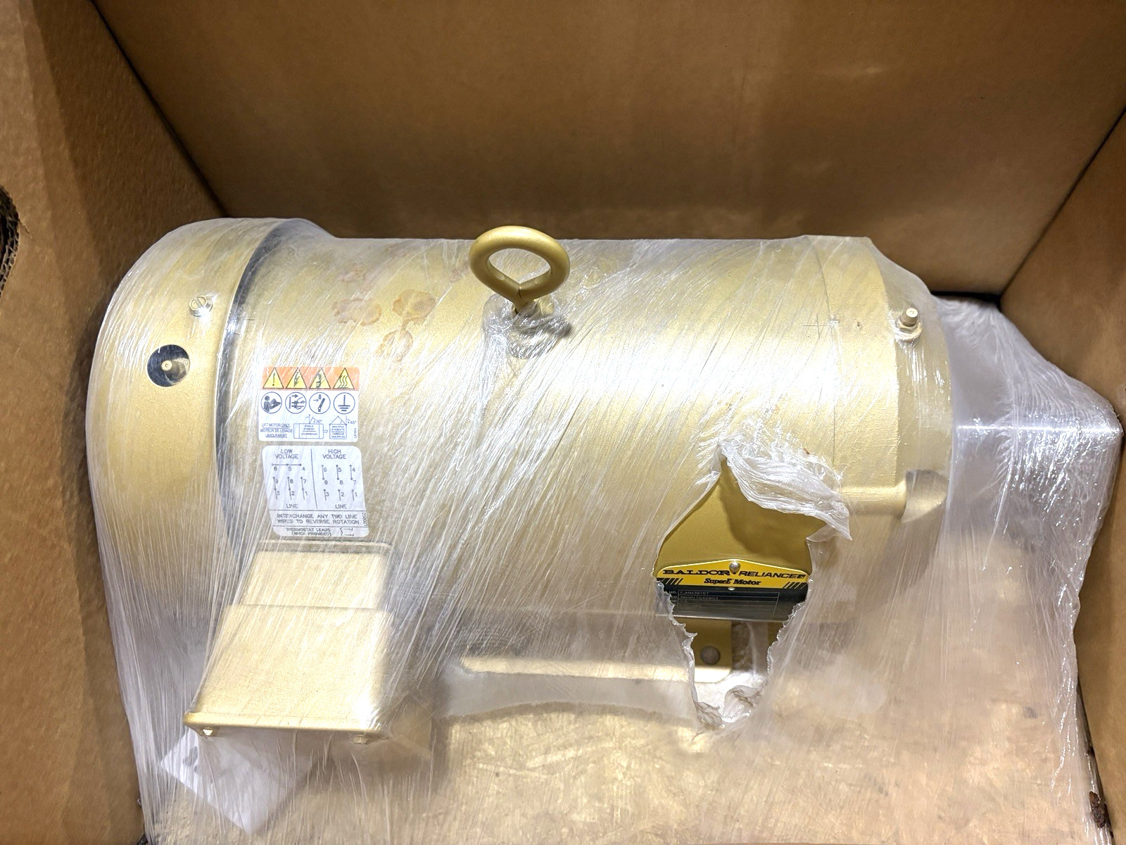 New Baldor EJMM3616T 7.5HP TEFC Electric Motor 230/460V 3450RPM 184JM Frame