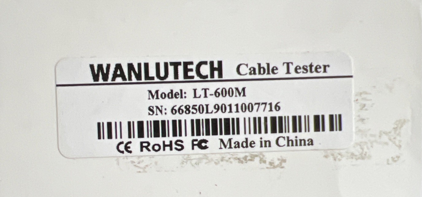 WANLUTECH LT600M Multifunction Network Cable Tester Tone Generator Probe PoE DMM
