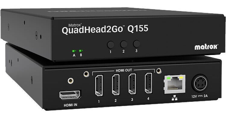 Matrox Q2G-H4K2 QuadHead2Go Q155 Multi-Monitor Controller