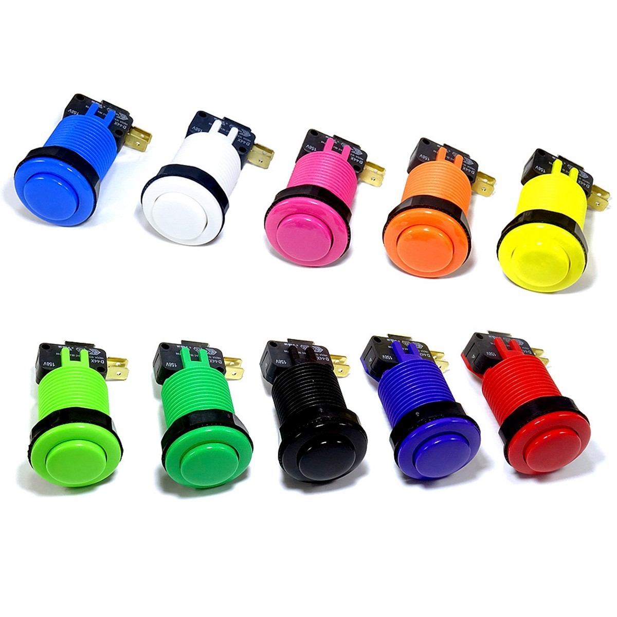 IL Convex Arcade Push Button 28mm Cherry D44X 4.8mm Happ Style PSL-CV