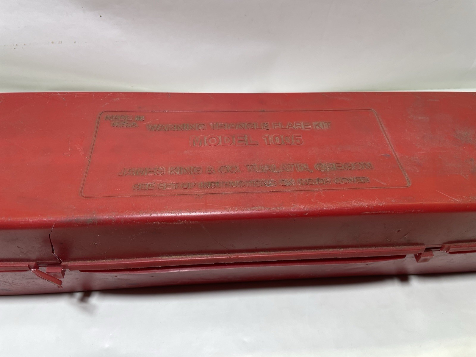 James King & CO. Warning Triangle Kit Model 1005 Made In U.S.A.