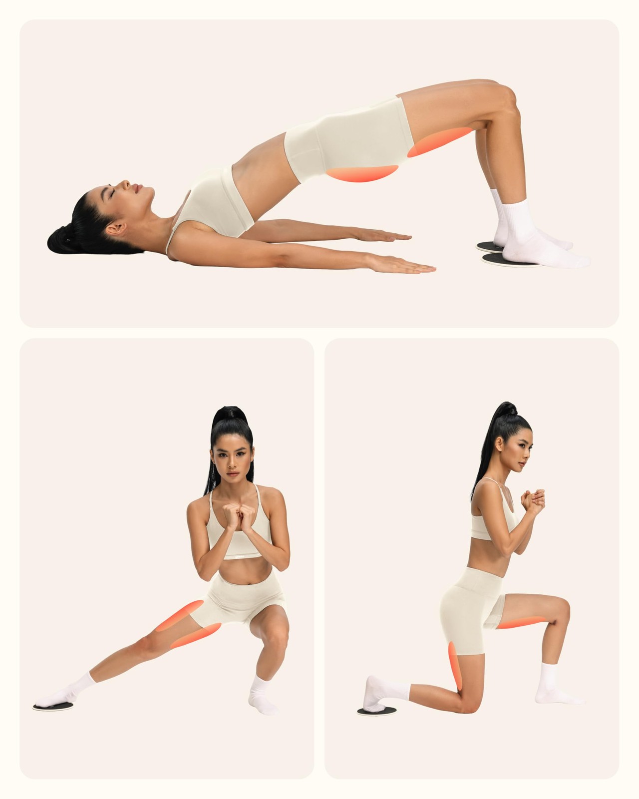 BetterMe Dual-Sided Pilates Gliders: Compact Core & Full Body Workouts