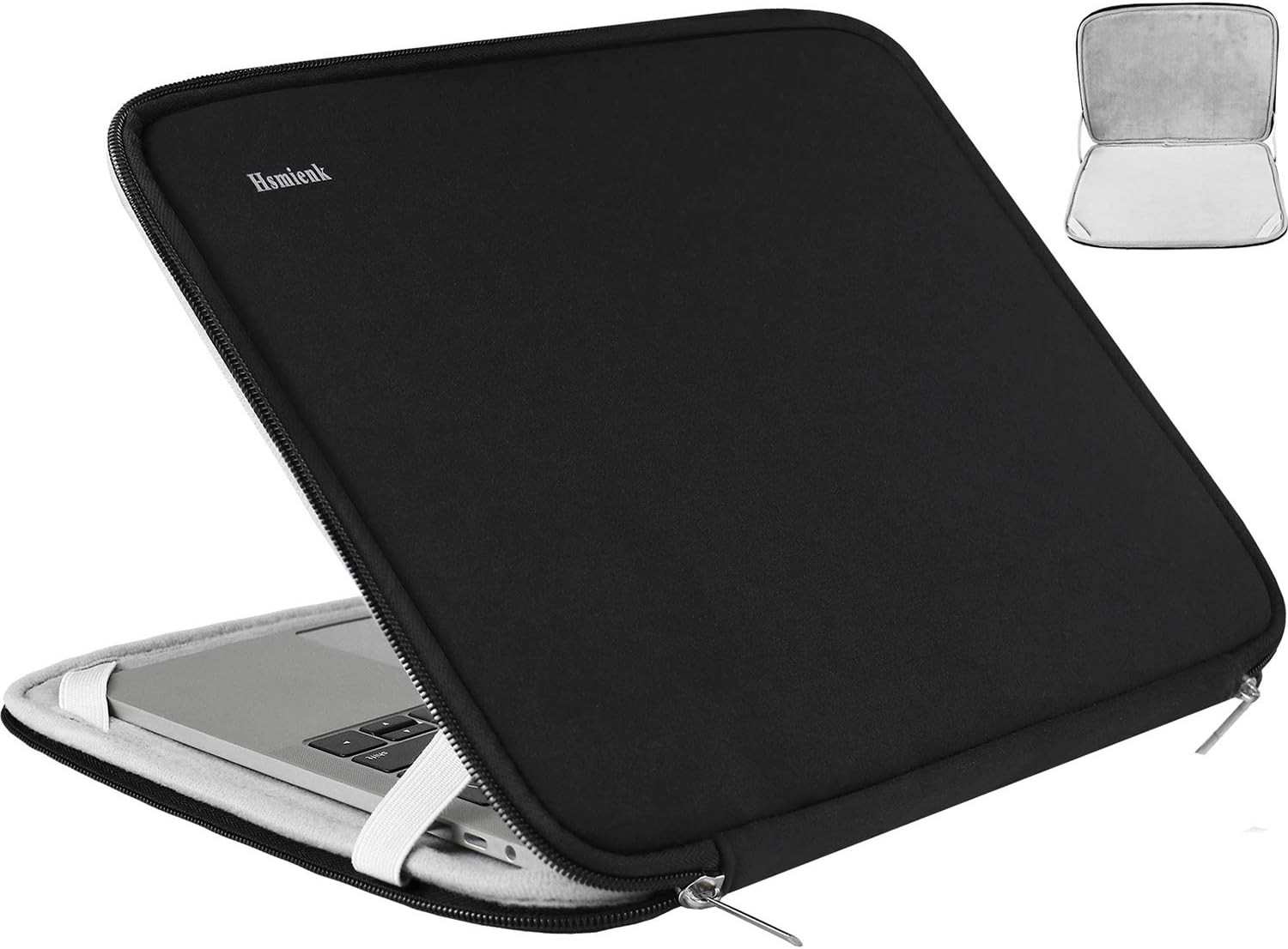 15.6 Laptop Sleeve Durable Shockproof Flip Briefcase Black