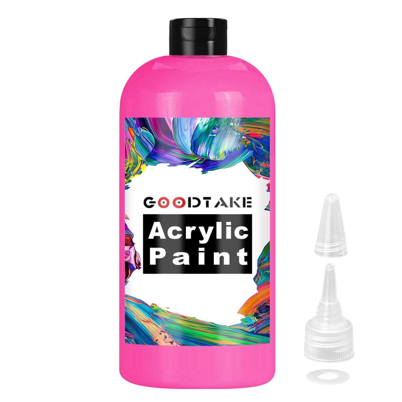 GOODTAKE Acrylic Paint, Hot Pink Color 7 Fl Oz (Pack of 1),