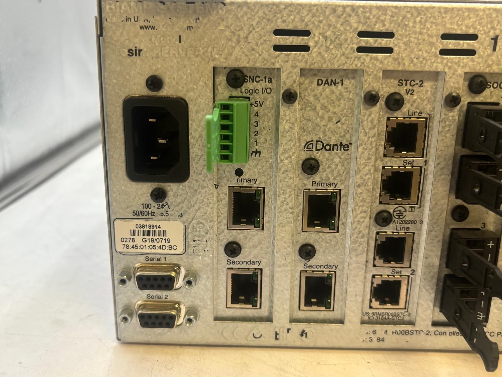 Biamp Tesira SERVER-IO w/ 14 Cards (Read Description)