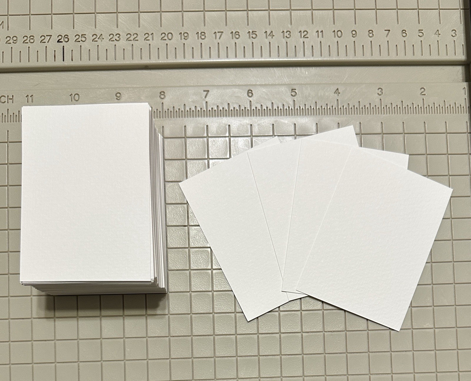100 ACEO Cards ~ Blank 140 lb Watercolor Paper ~ 2.5 x 3.5 White ~ Grumbacher