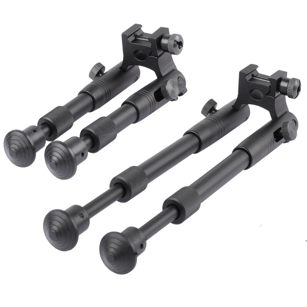 6"/ 6''-9" Hunting Rifle Bipod Adjustable Legs Spring Return 20mm Picatinny Rail