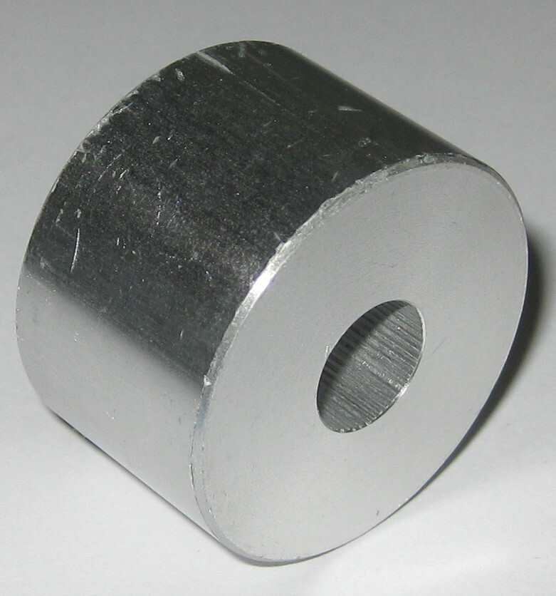 1.25" Diameter Heavy Duty Solid Aluminum Roller - 10mm Bore - 32mm Dia - 20mm Th