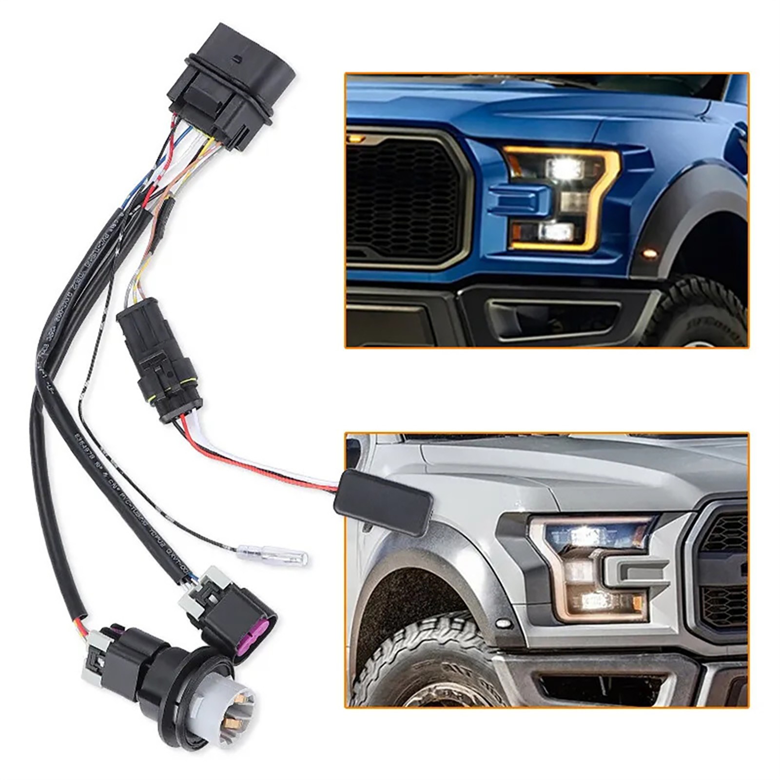 2X Headlight Conversion Wire Harness Kits For Dodge Ram 1500 2500 3500 2013-2018