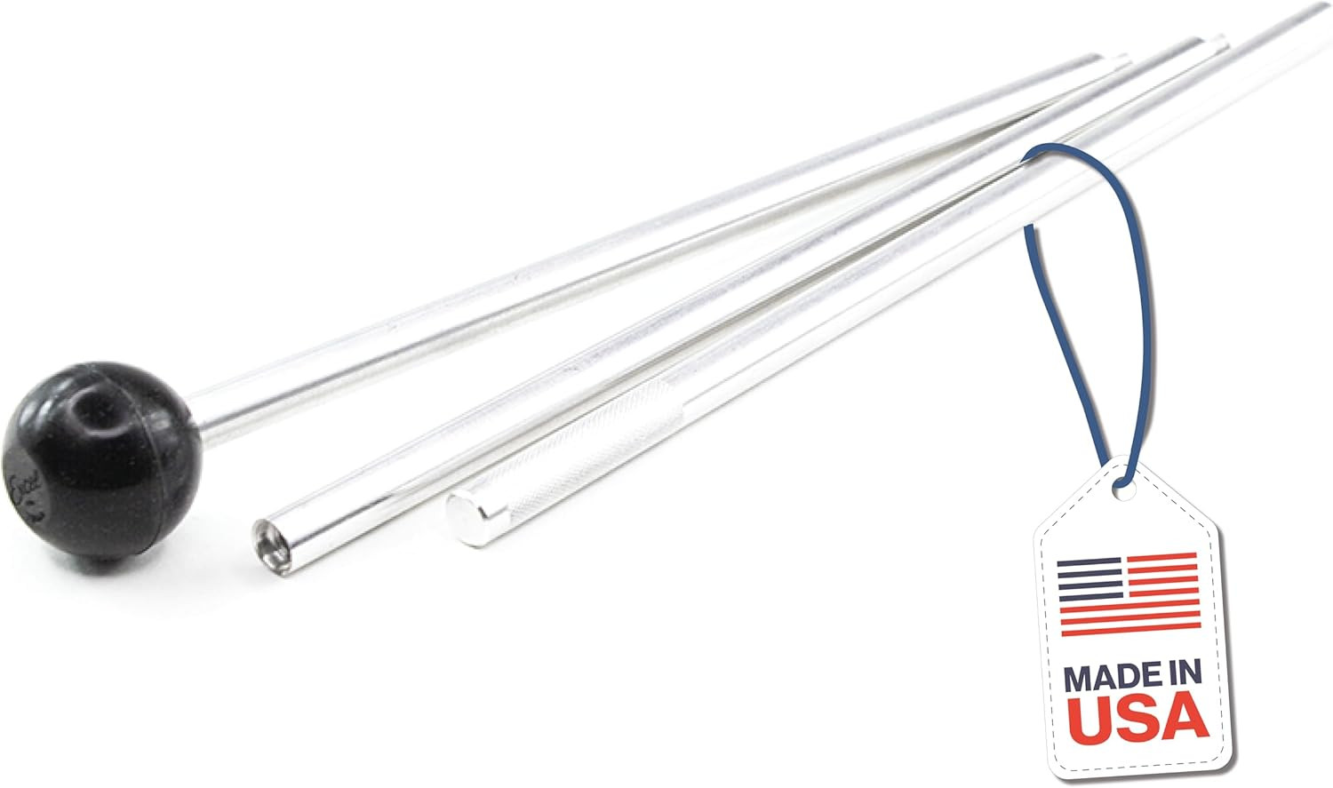 30-Inch Aluminum Mahl Stick – Painter Hand Rest with Rubber End, 3-Section Desig