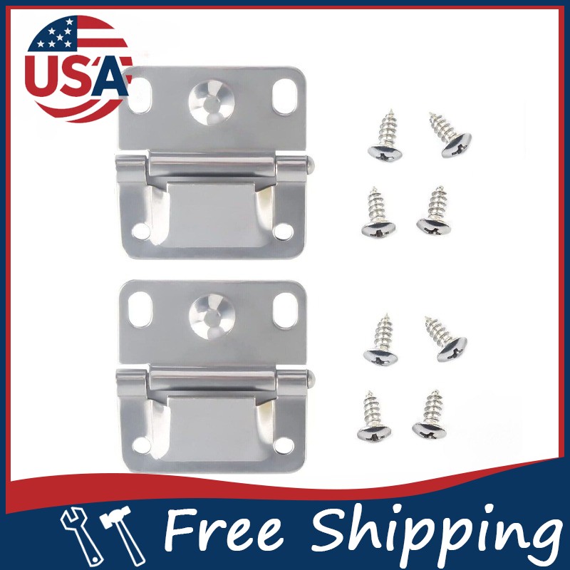 2 Pack Cooler Stainless Steel Hinge and Screw Compatible with Coleman Coolers
