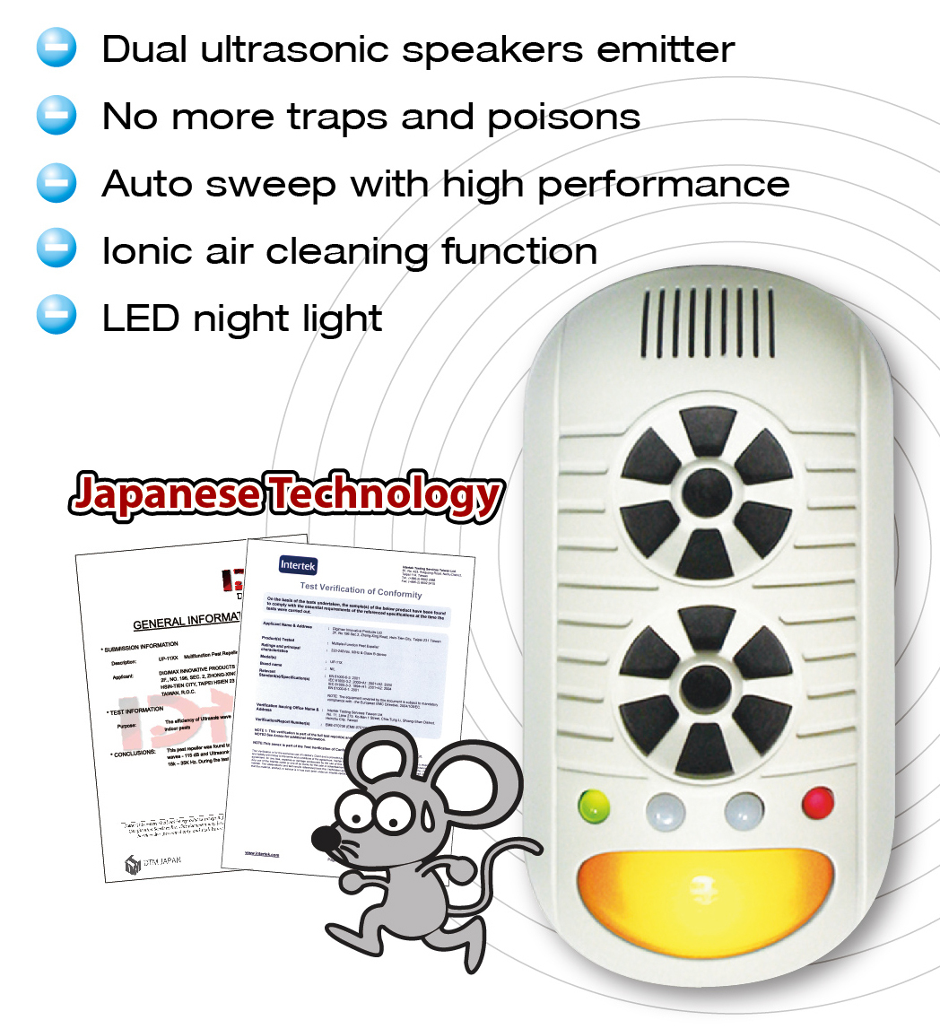 DTMCare 4 in 1 Multiple Function Pest Repeller with LED Night Light.