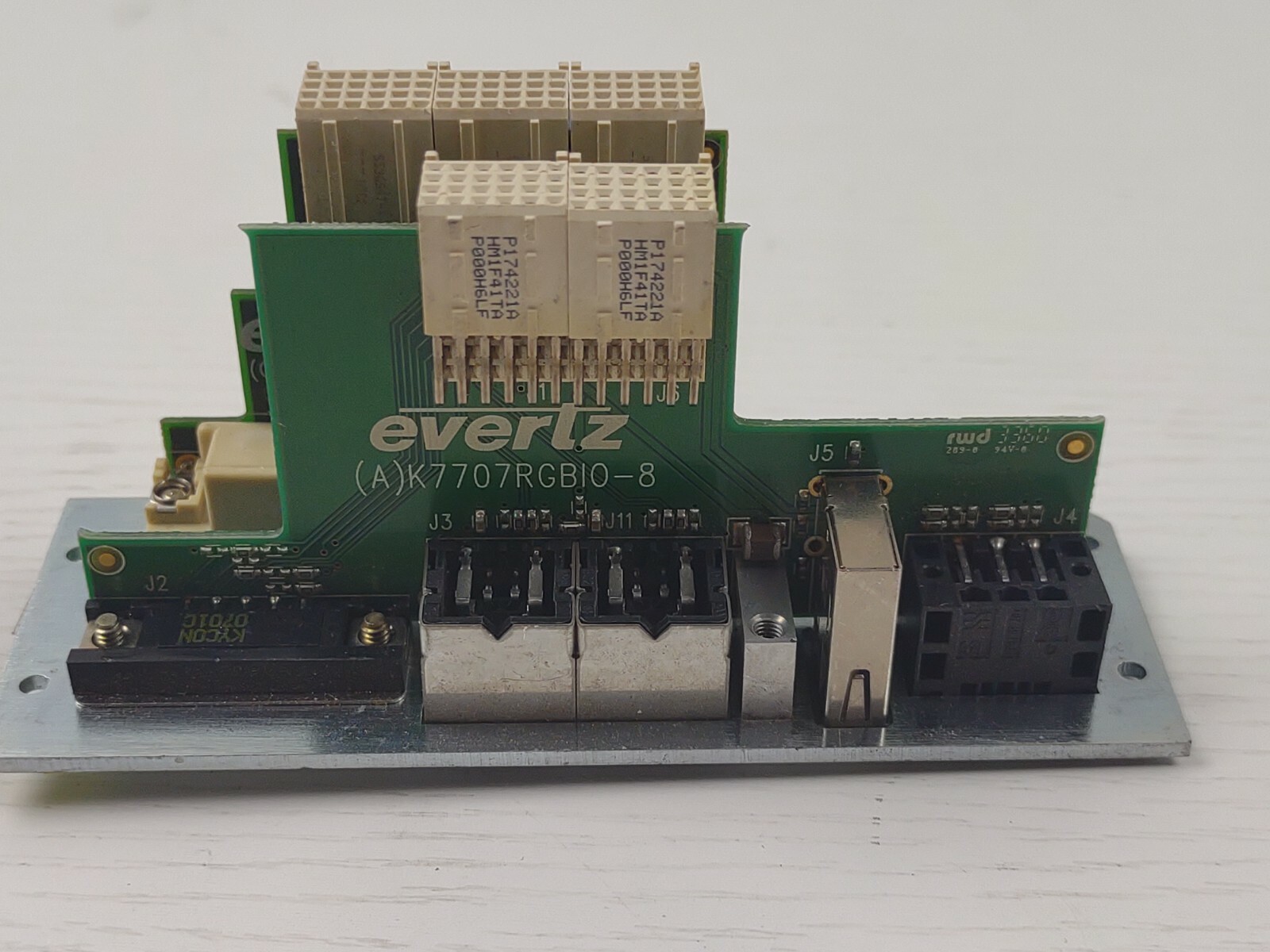 Evertz Rear I/O Panel Backplane for K7707RGBI0-8