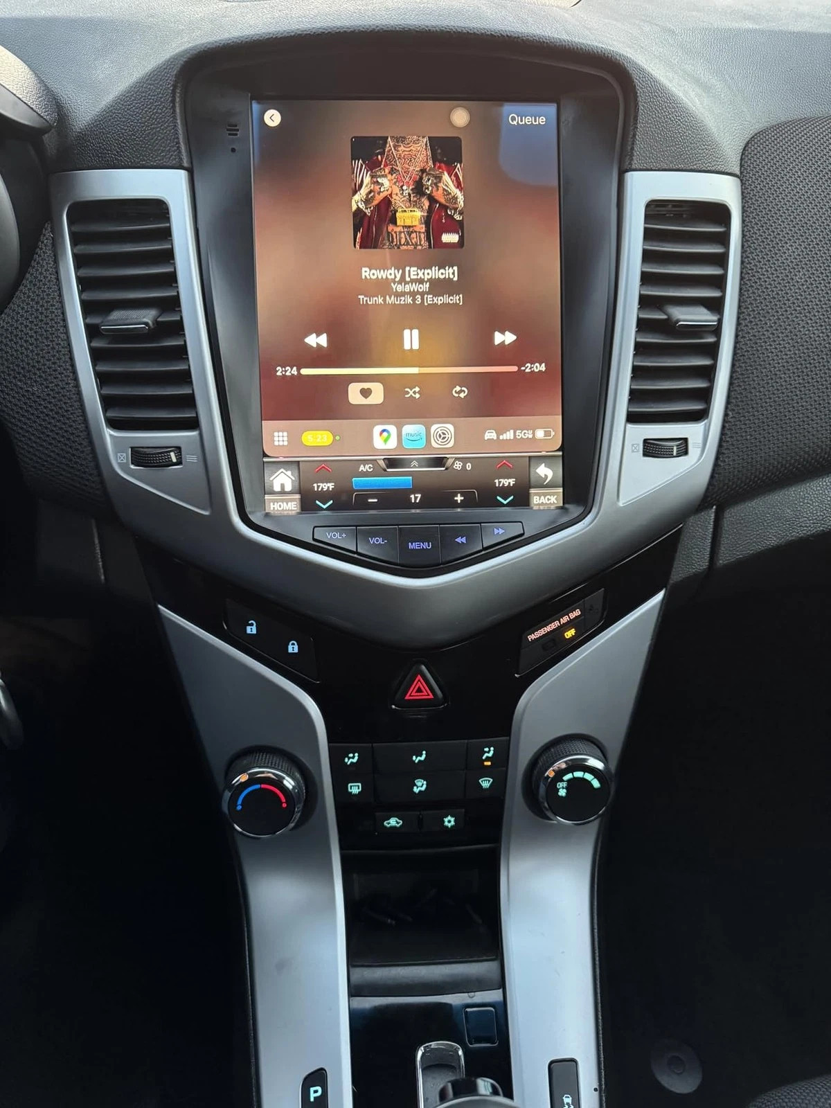 Car Apple Carplay Radio For Chevy Cruze 2010-2015 Android 15 GPS Stereo w/Camera