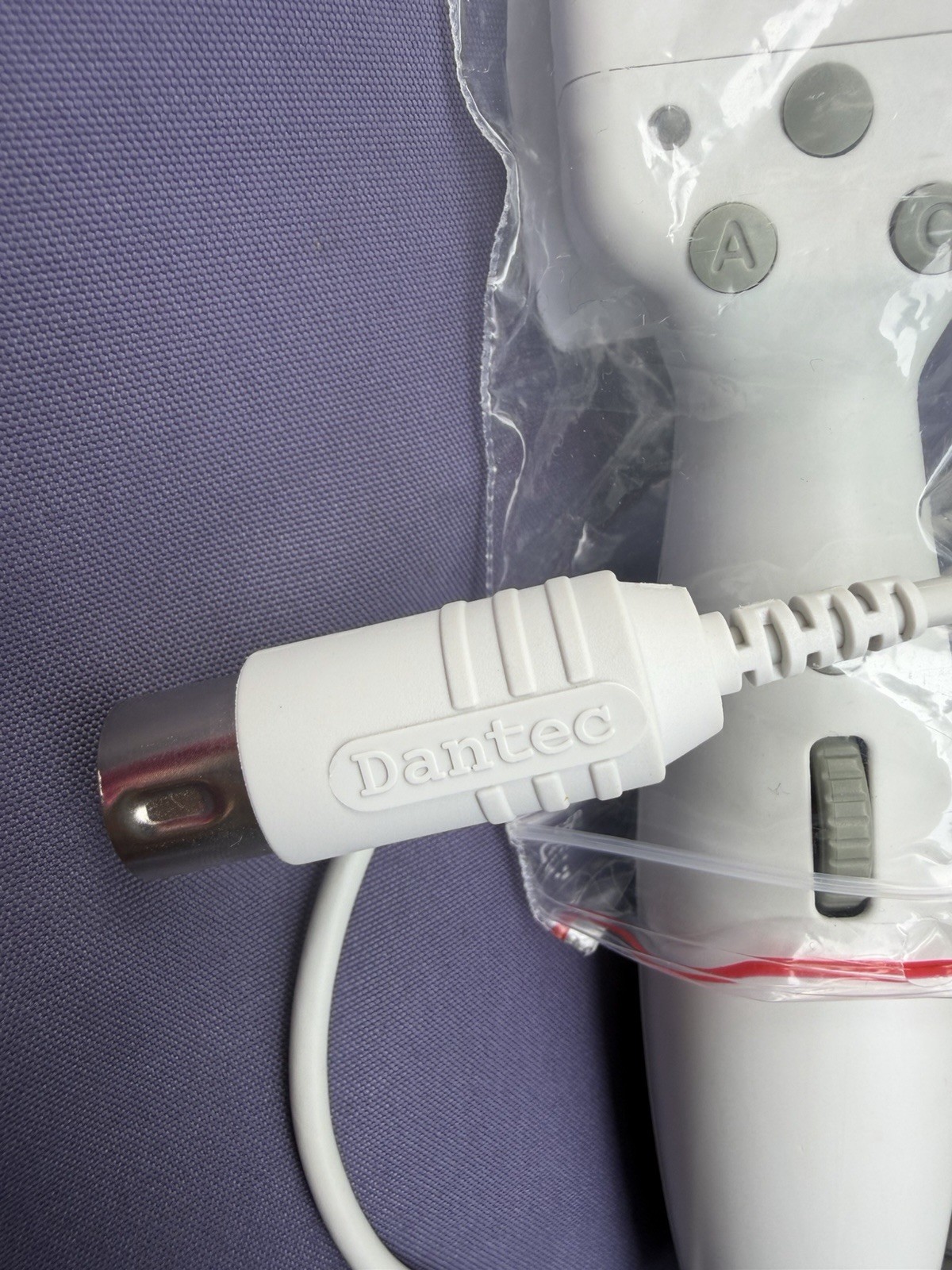 Dantec Model A Wired Medical Lab Handheld Probe/Handpiece w/ Cable, Multi-Pin