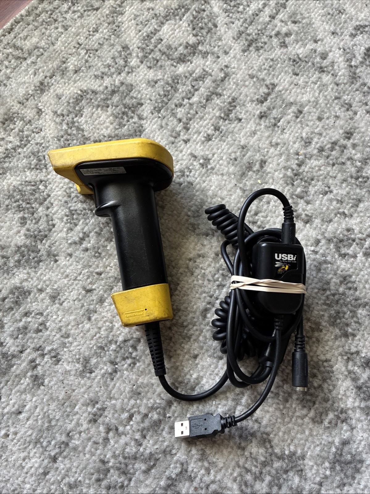 Wasp Handheld Laser Barcode Scanner WLS9000 With Adapter Tested