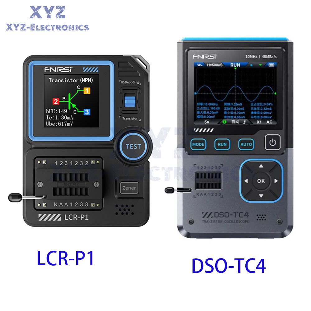 FNIRSI LCR-P1 Transistor Tester / DSO-TC4 Digital Oscilloscope Signal Generator