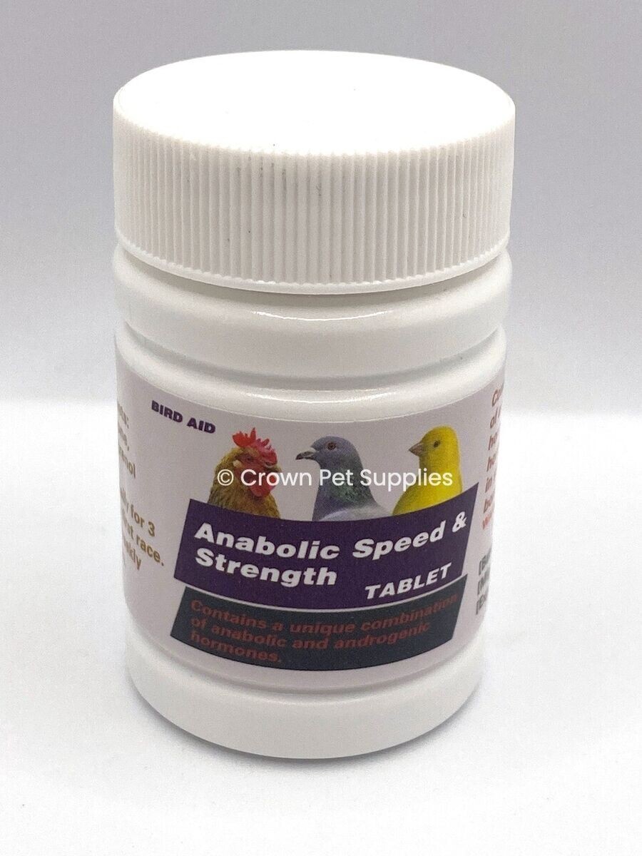 FAST SPEED & STRENGTH ENERGYZIN TABLETS FOR PIGEONS (ANABOLIC PARA PALOMA) 100ct