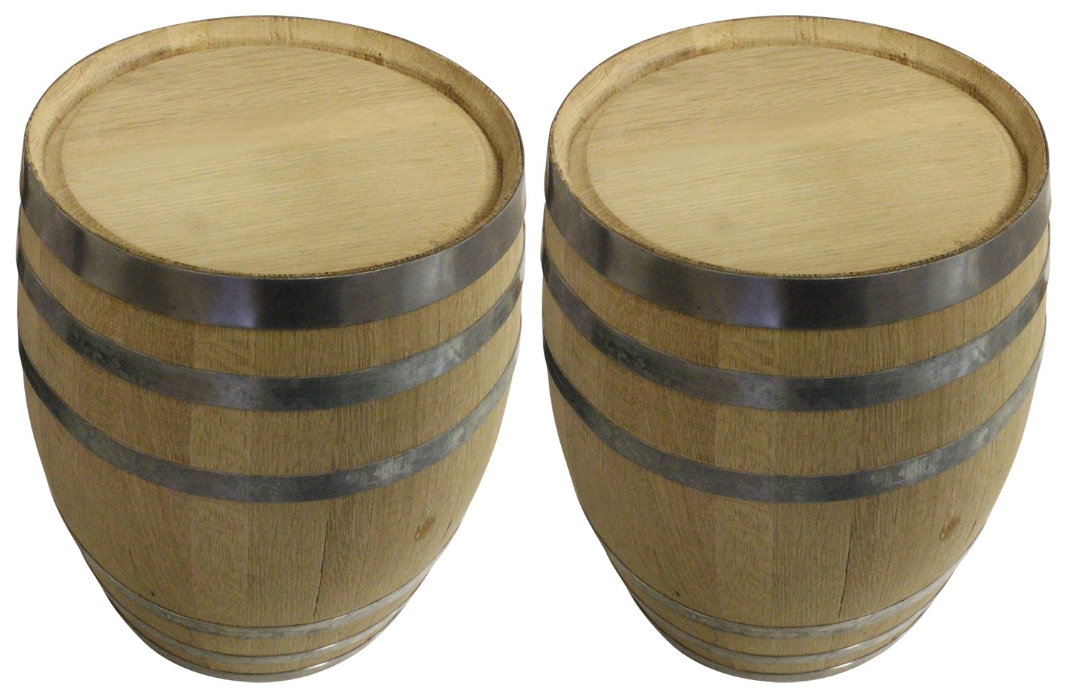 (Set of 2) - 5 Gal New White Oak Barrel For Aging Whiskey, Wine, Cider, Beer Or