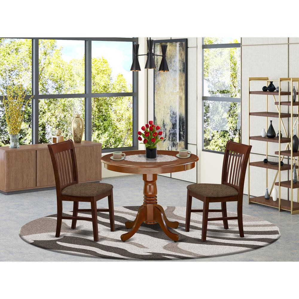 Dining Room Set Mahogany, ANNO3-MAH-W