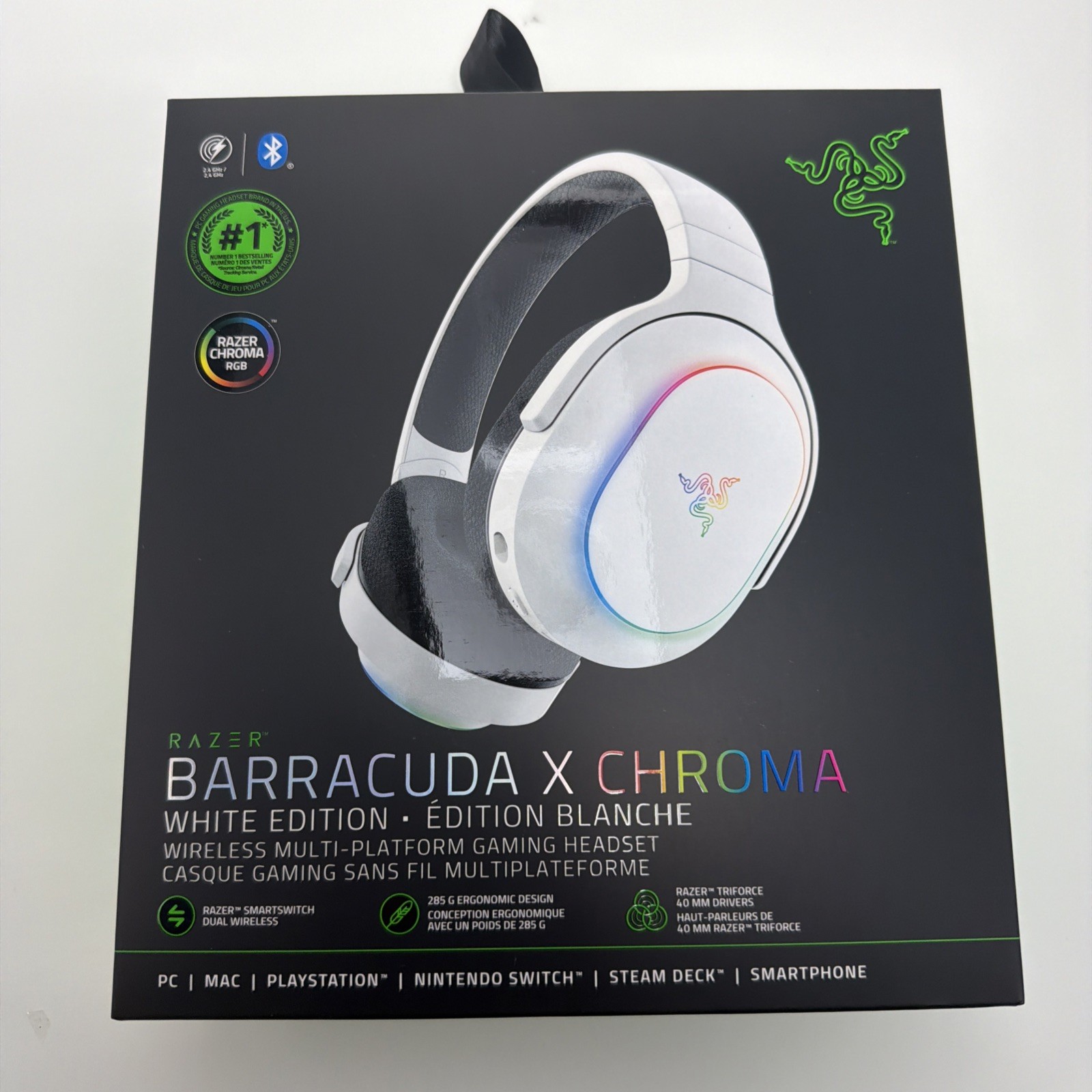 New & Sealed! Razer Barracuda X Chroma White Edition Wireless Gaming Headset NIB