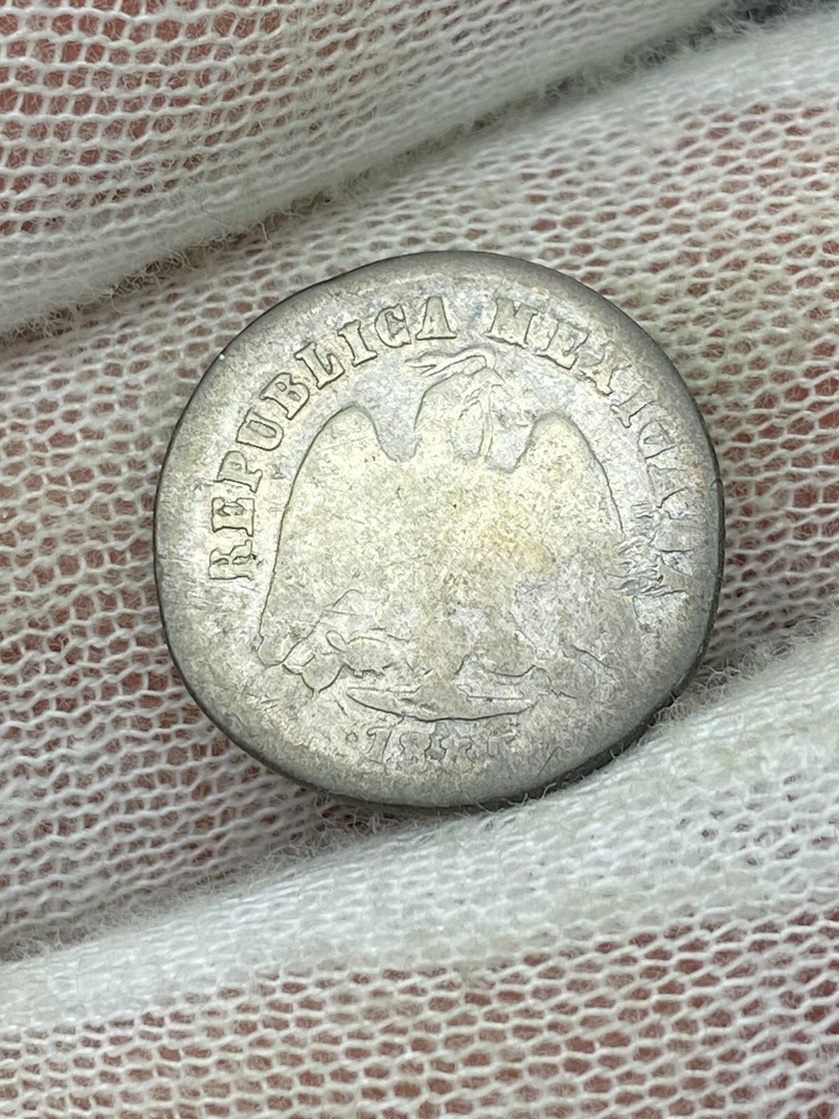 1885 Mexico 10 Centavos