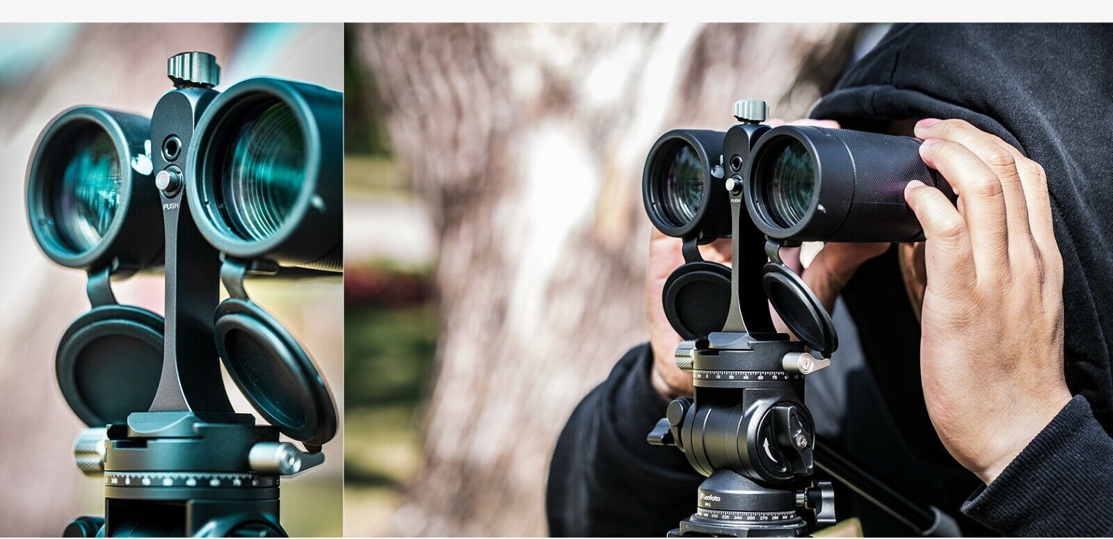 Leofoto BC-03 Hands Free Modular Binocular Adapter