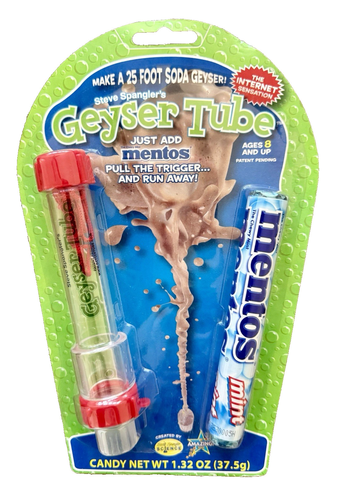 Geyser Tube Mentos Steve Spangler Science Be Amazing Toys 2009 Factory Sealed