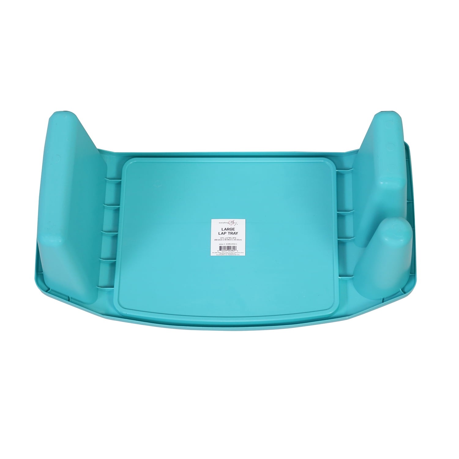17.9" Cushioned Lap Desk with Storage Compartment Teal Portable