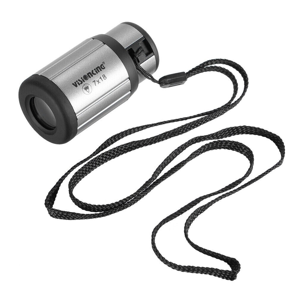 Visionking 7x18 Mini Close Focus Monocular Compact Portable Telescope SpyScope