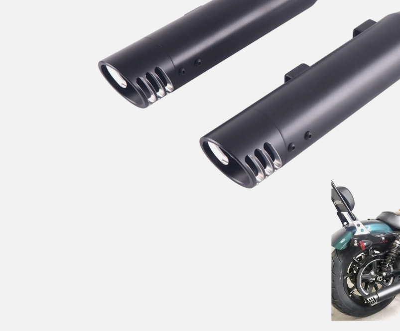 1Pc End Cap Only for Sharkroad 3.0" Slip On Mufflers for Harley Replacing Black