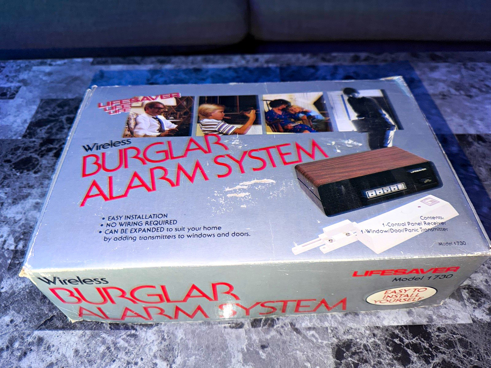Lifesaver Wireless Burglar Alarm System Model 1730 w/ Panic Button