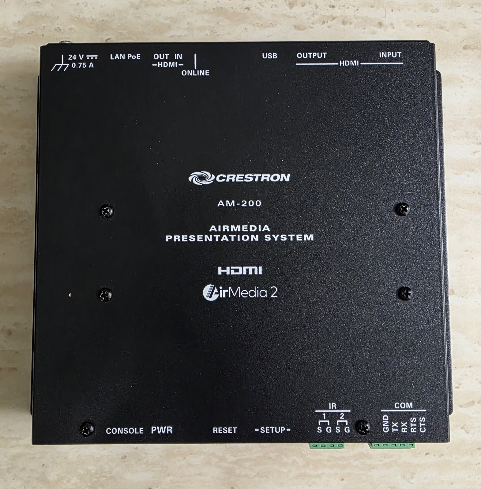 Crestron AM-200 AirMedia 2 Wireless Presentation System HDMI No Power Supply