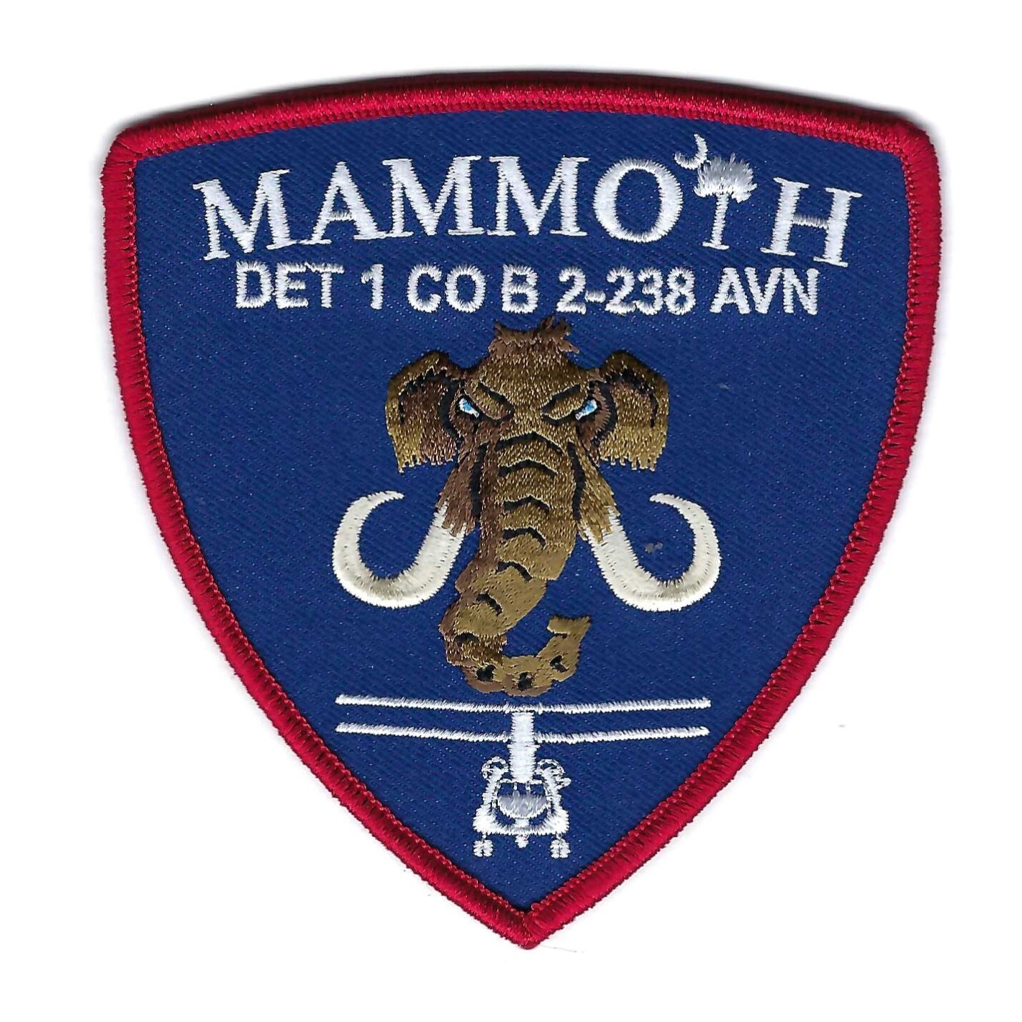 DET 1 CO B 2-238TH AVN 'MAMMOTH' #2 patch