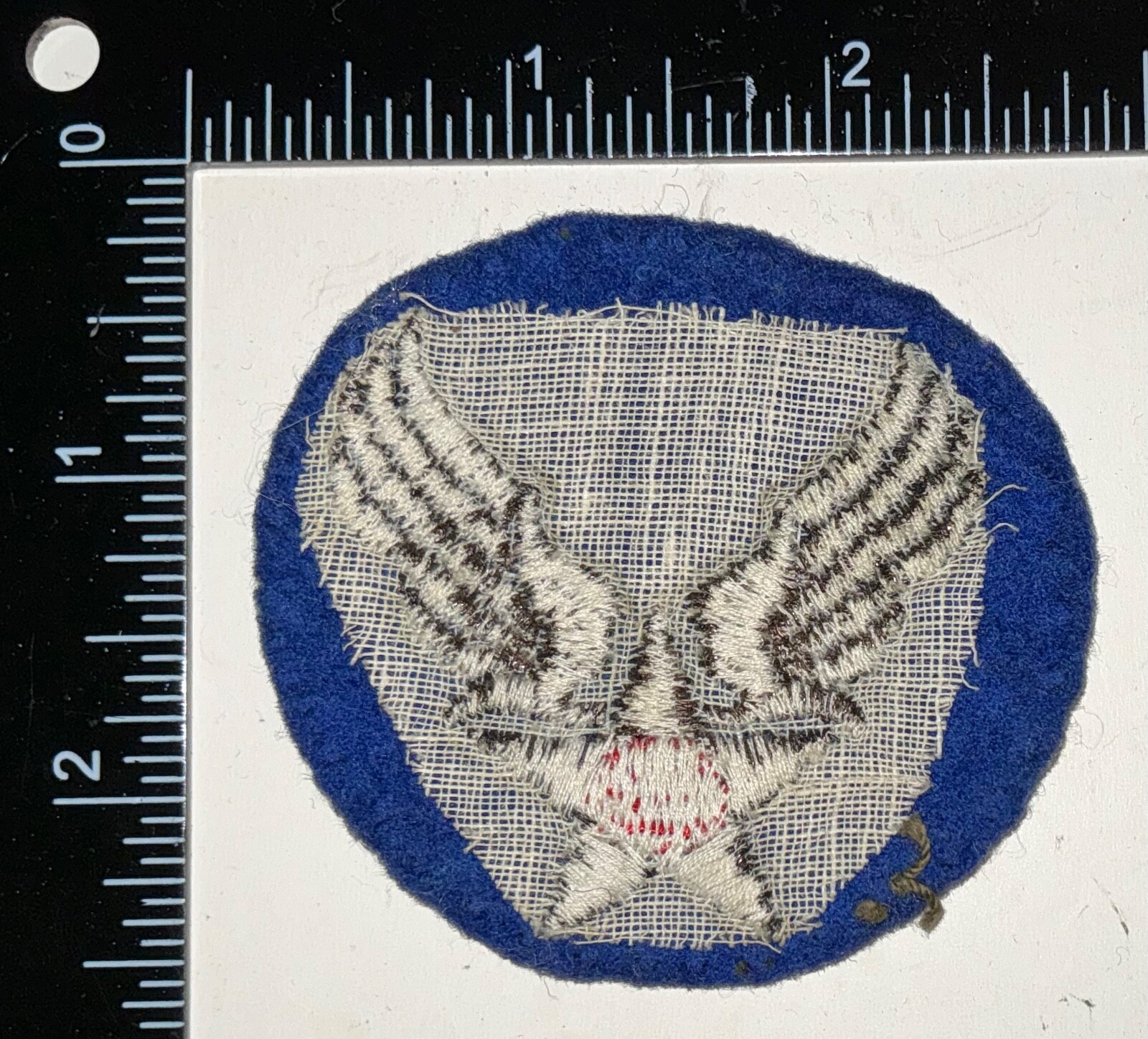 WWII US Army Air Force AAF Felt Variation WORN TINSEL Patch