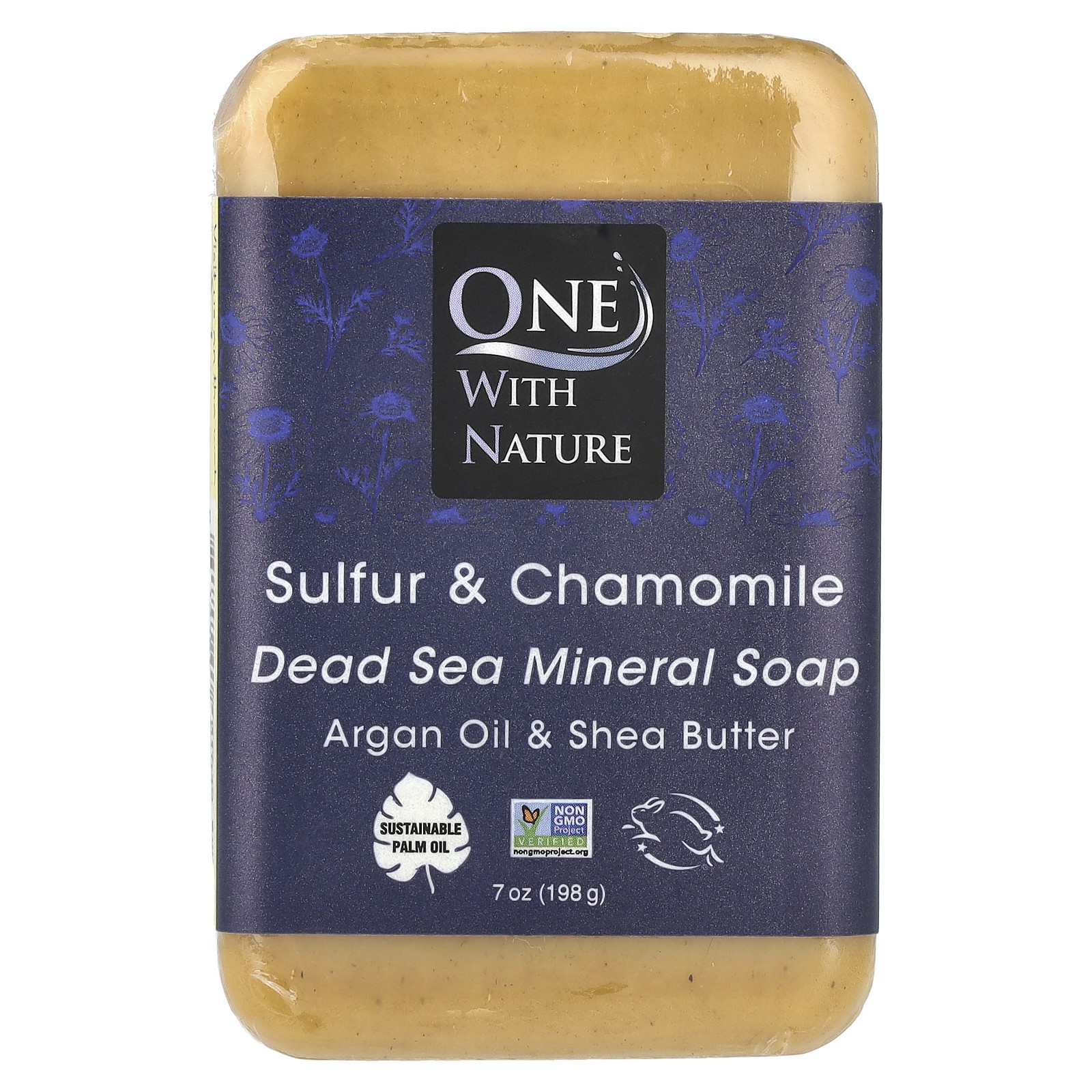 Dead Sea Mineral Bar Soap, Sulfur & Chamomile, 7 oz (198 g)