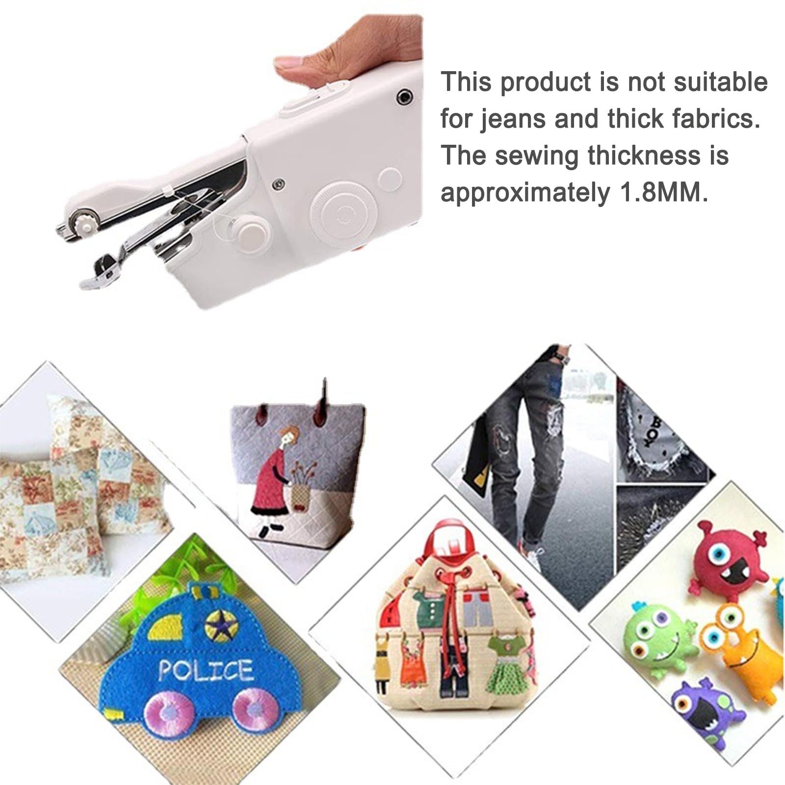 Ausenzup Handheld Sewing Machine Portable