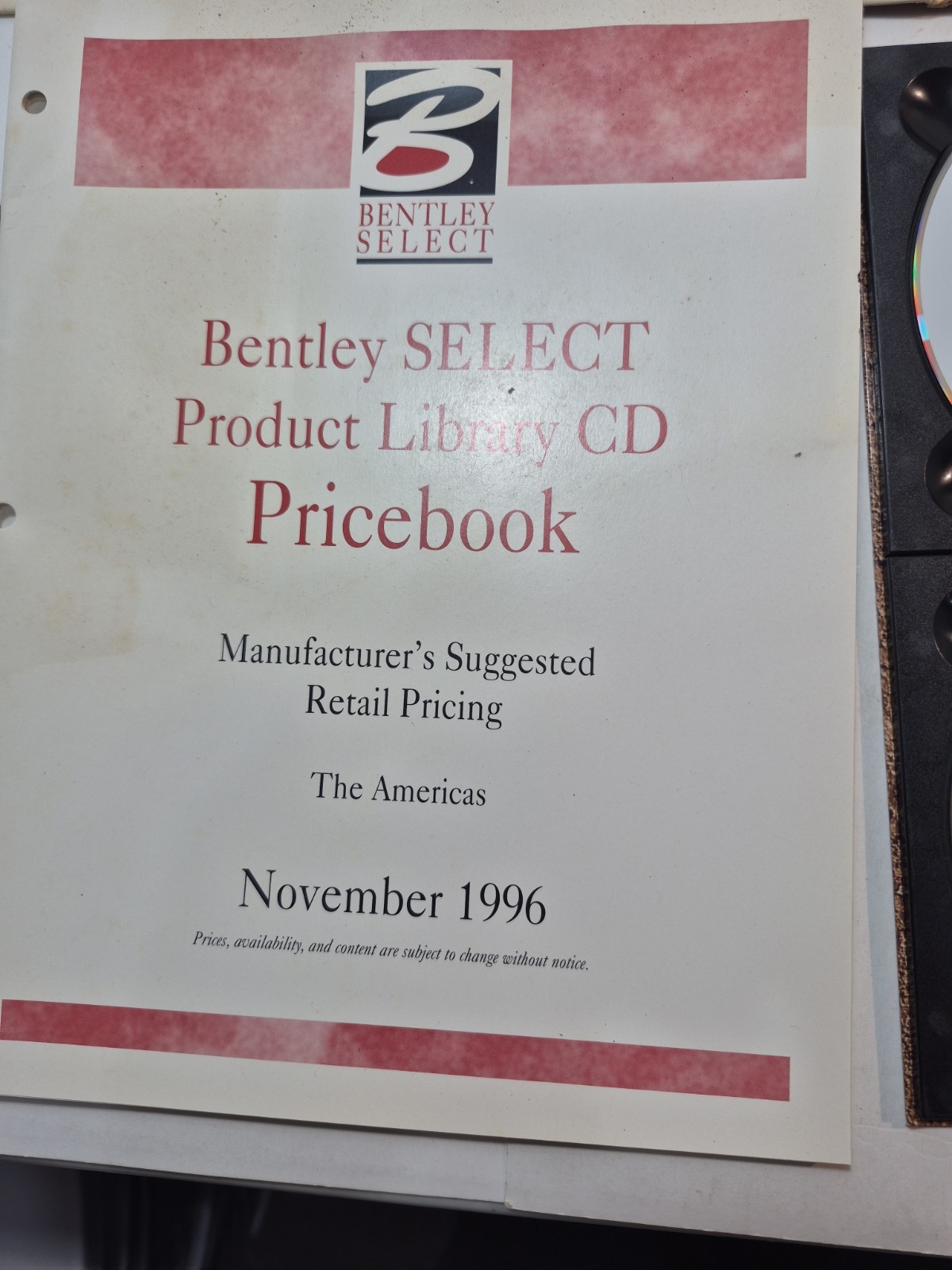 VINTAGE Bentley Select MicroStation Architectural/Engineering Software Portfolio