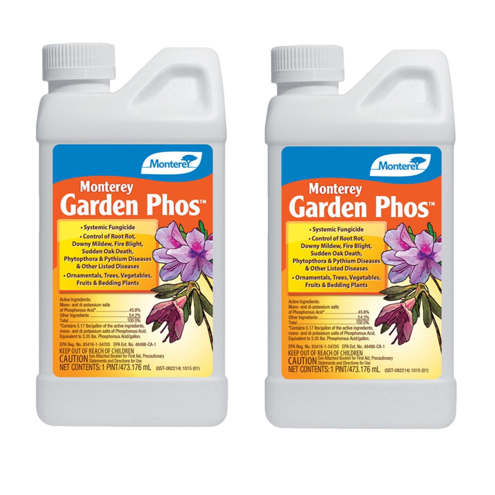 Monterey Garden Phos Liquid Disease & Fungicide Control - 16oz (Pack of 2)