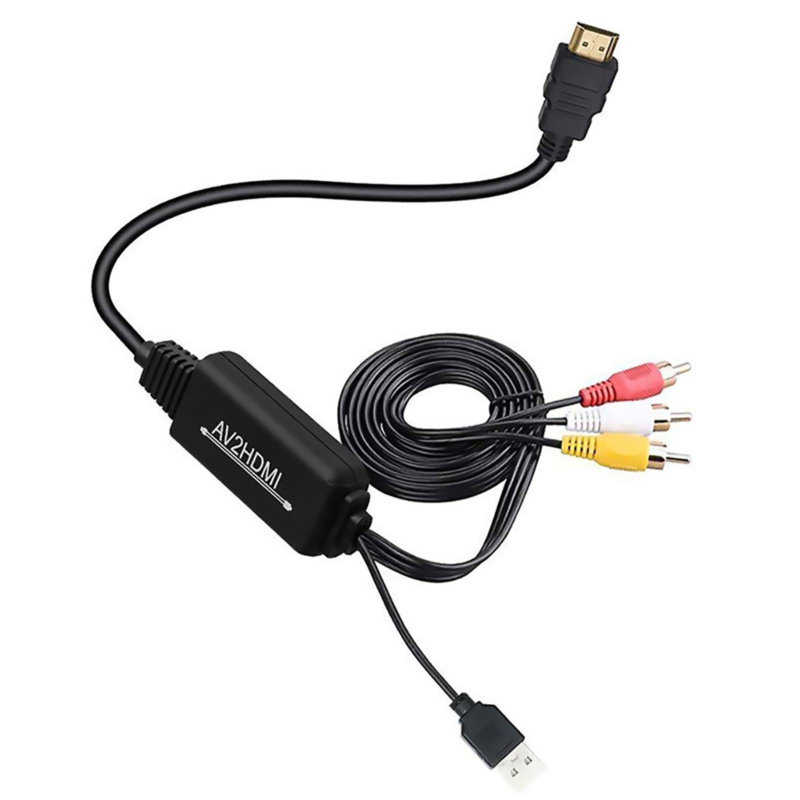1080P Composite Audio Video CVBS To HDMI Converter RCA HDMI Converter AV to HDMI