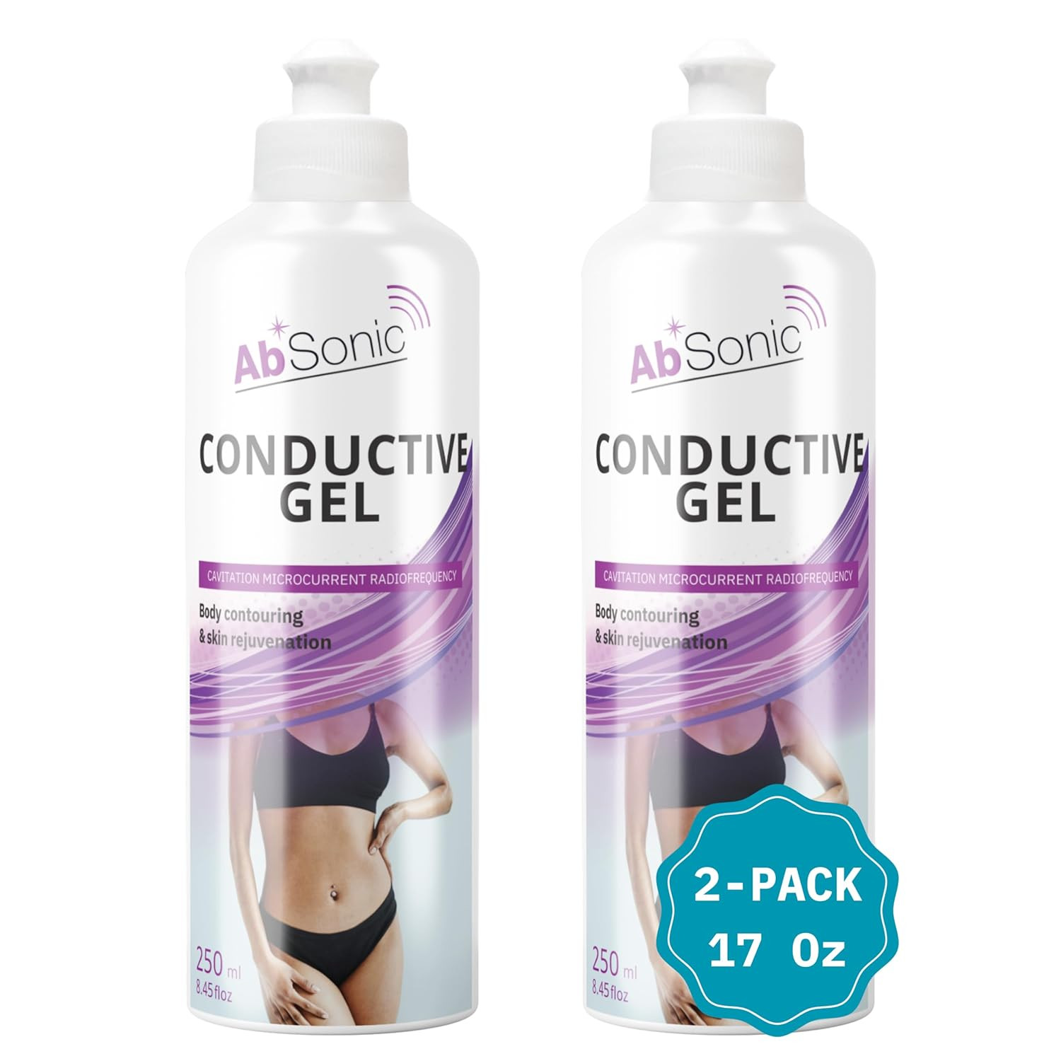 Conductive Gel for Ultrasound, Cavitation, Microcurrent, RF, TENS & EMS