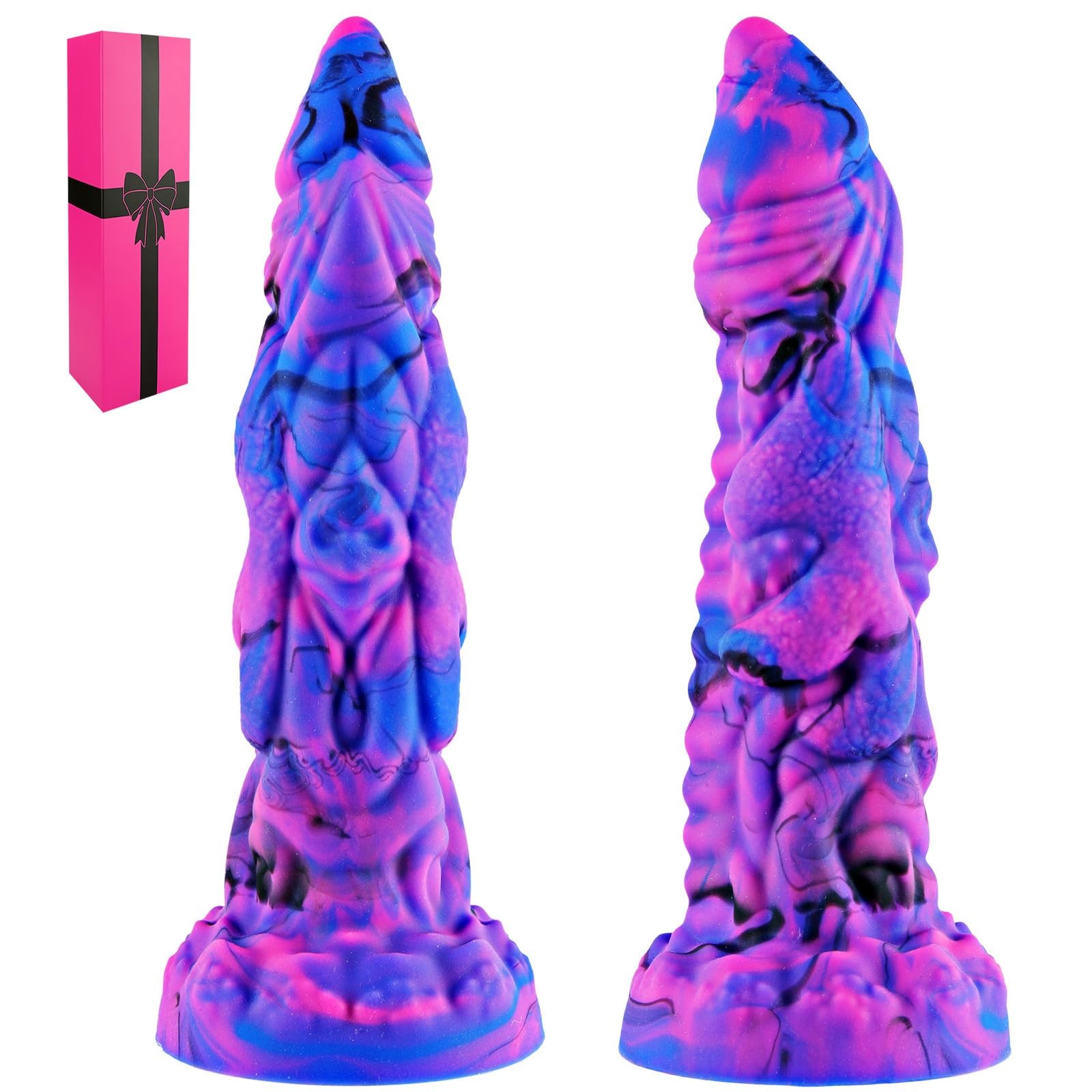8 Inch Silicone Thick Monster Dragon Dildo with Strong Suction Cup, Realistic...