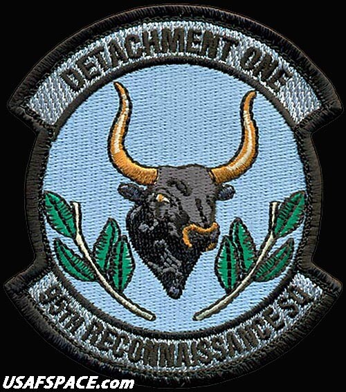 USAF 95TH RECONNAISSANCE SQ - DETACHMENT 1 - RAF Mildenhall - ORIGINAL VEL PATCH