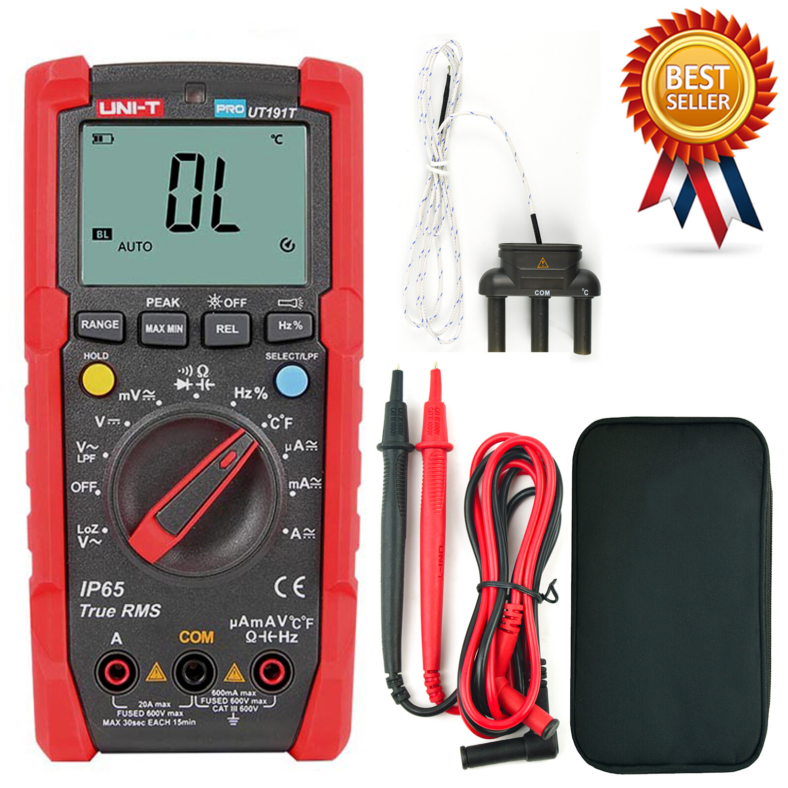 UNI-T UT191T Professional Multimeter with Temperature 2M Drop Test / IP65✦Kd