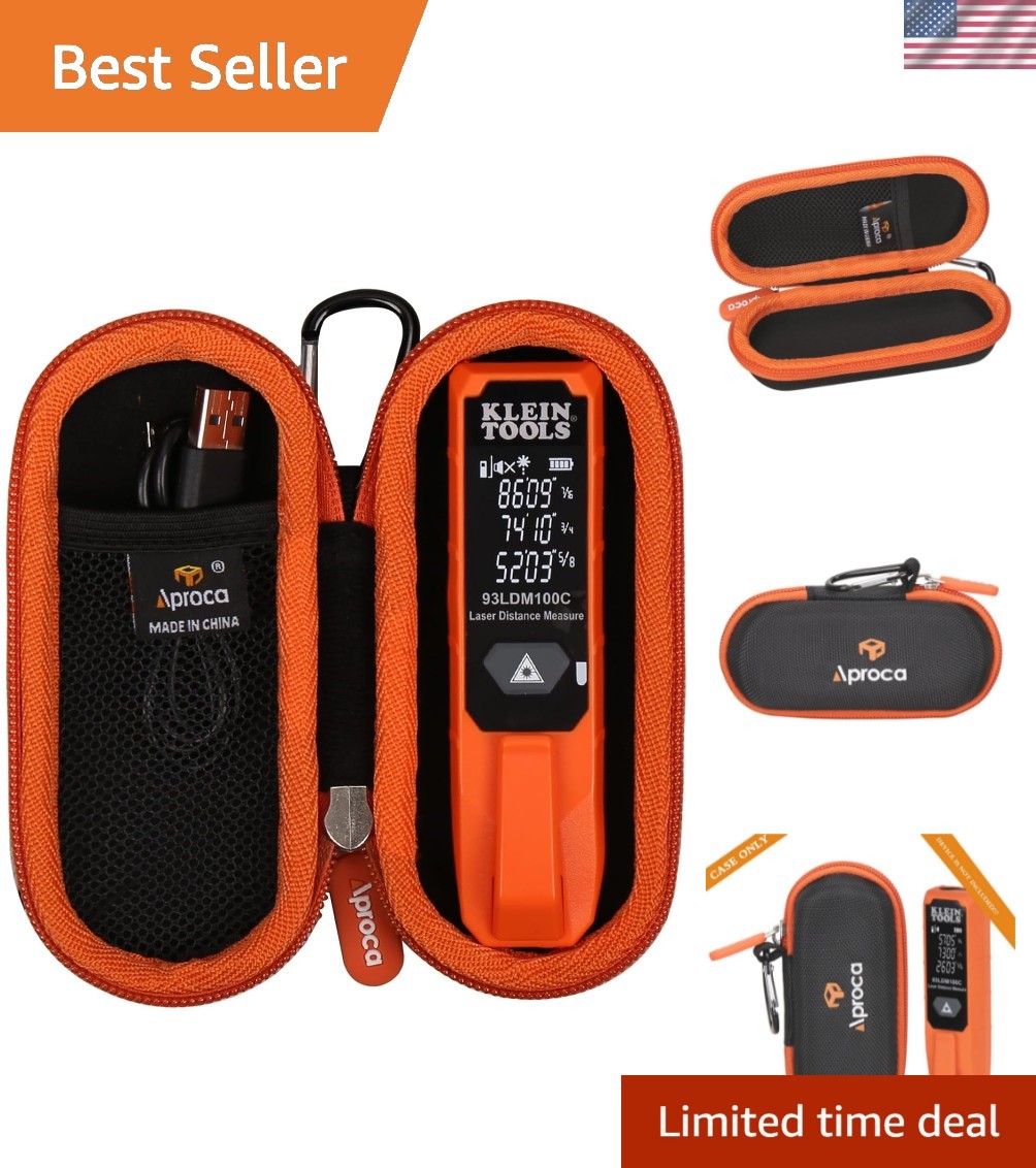 Travel-Ready Protective Case for Klein Tools 93LDM100C Laser Distance Measure