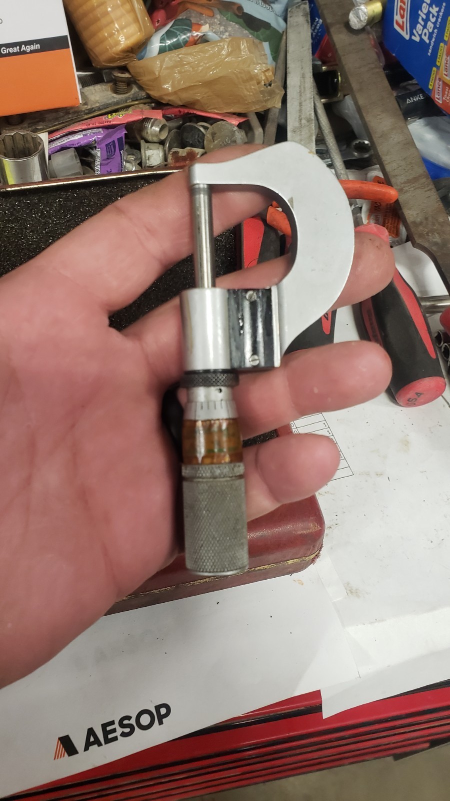 L. S. Starrett No. 216 Micrometer 0-1"