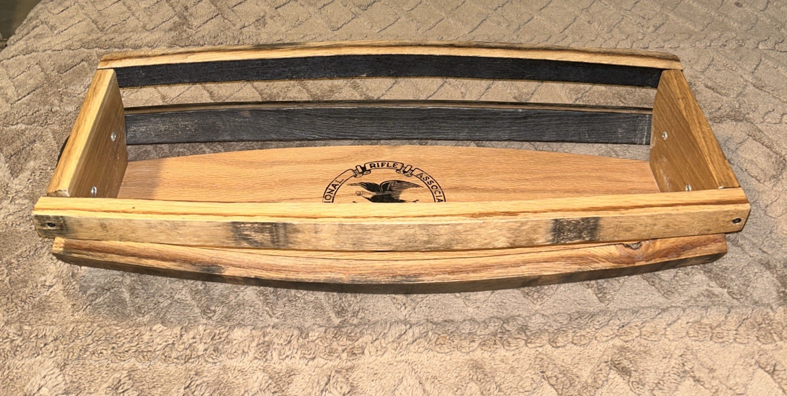 Barrel Wood Basket With NRA Seal With COA 139/1130