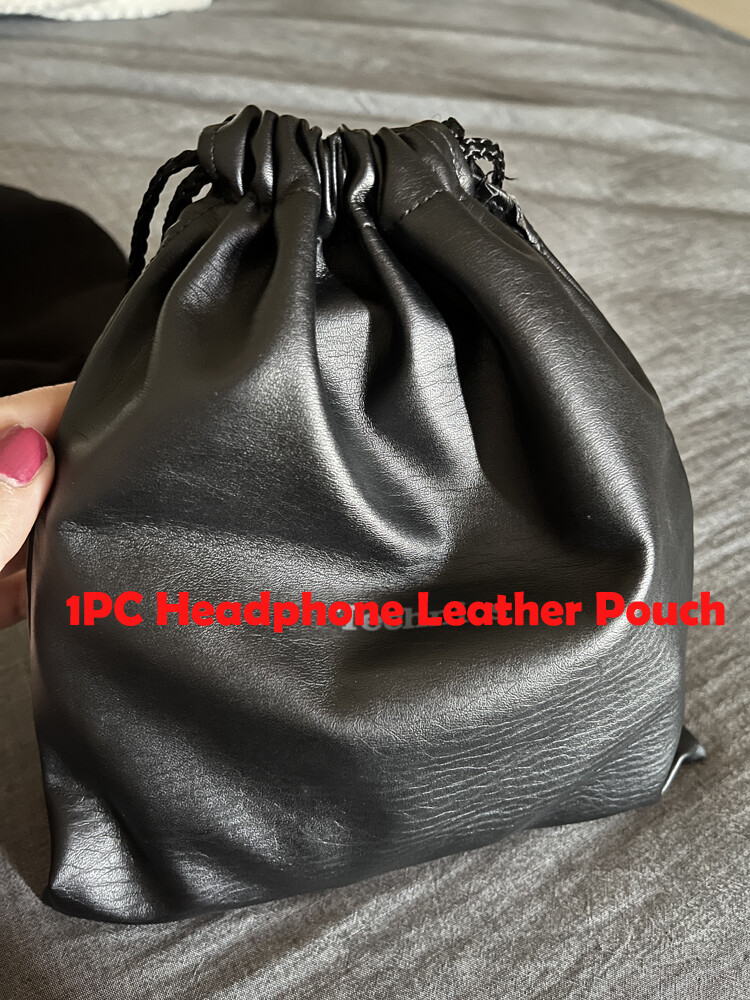 Headphone Leather Pouch Bag Fit For Technics RP-DJ1200 1210 1200A  20*23cm