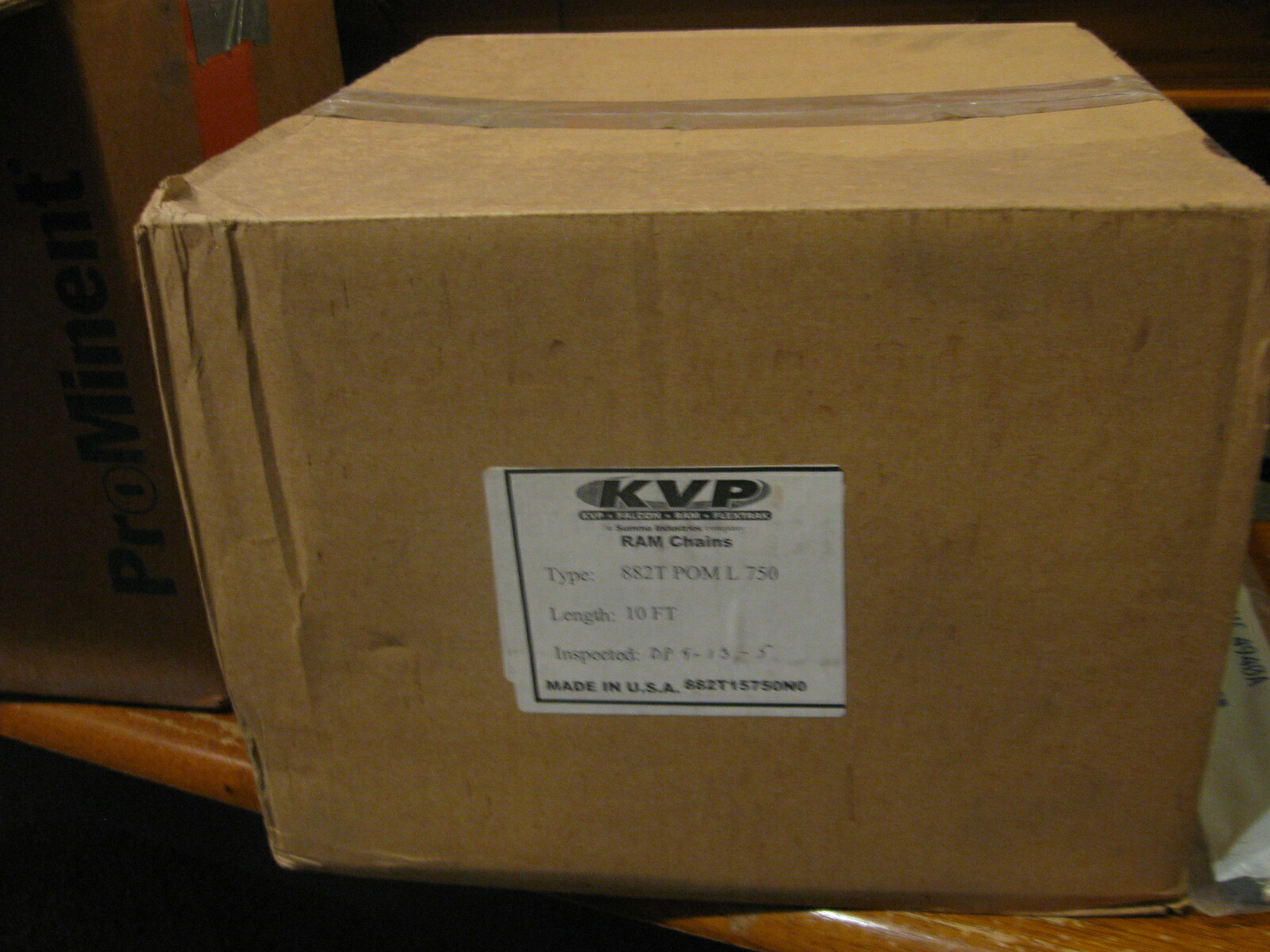 NEW Habasit KVP 10Ft Conveyor RAM  Table Chain  # 882TPOML750 / 882T-POM-L-750