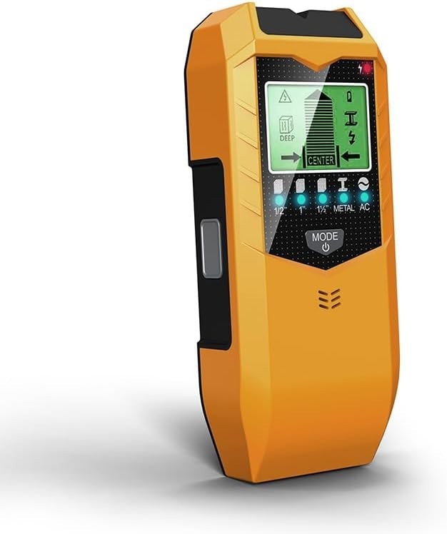 Stud Finder Wall Scanner, 5-in-1, Live Wire Detection, HD LCD Display